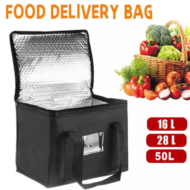 Food Delivery Insulated Bags Pizza Takeaway Thermal Warm Cold Large Bag Ruck Hot