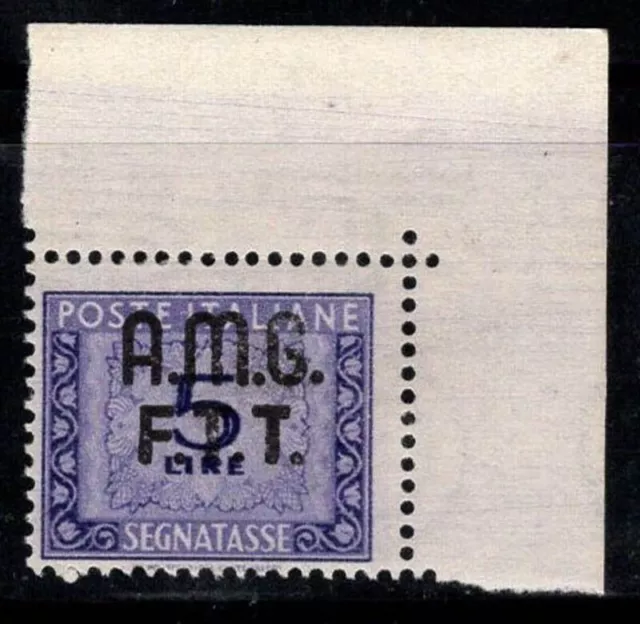 Trieste A 1947-49 Sass. 9 * MH 100% postage due 5 l