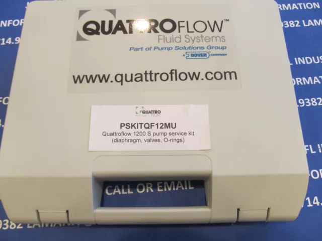 Quattroflow 1200S Diaphragm Pump Service Kit, PSKITQF12MU, New Surplus, w/Certs