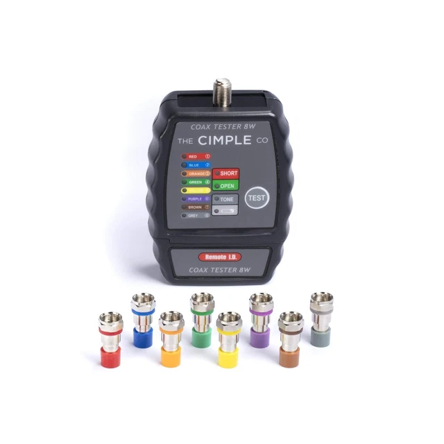 8 PORT COAX Cable Mapper, Tester, Tracer, and Toner Commercial Grade