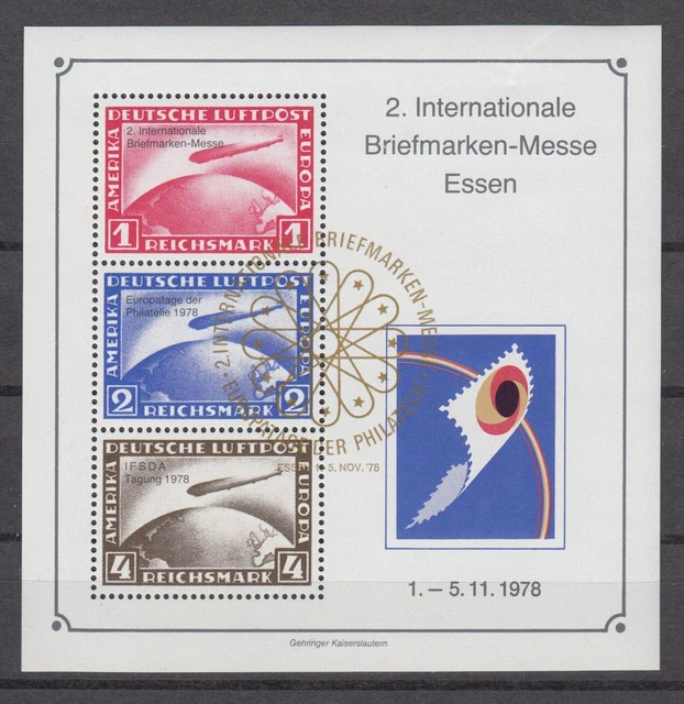 Vignette 2. Internationale Briefmarkenmesse  Essen 1978 gestempelt