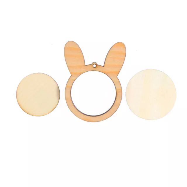 Wood Hoops Crafts Bunny Embroidery Ring Round Embroidery Circle Oval Wood Hoops