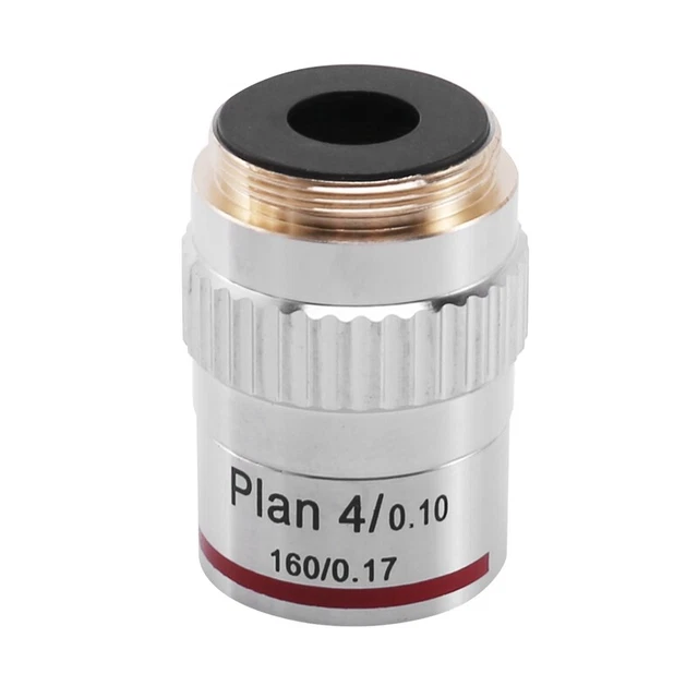 Microscope Plan Achromatic Objective Lens 4X Biological Metallurgical9185