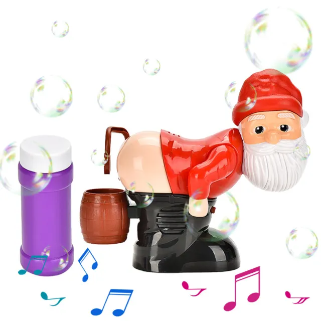 Christmas Santa Claus Bubble Blowers Creative Funny Bubble Maker Gift for Kids