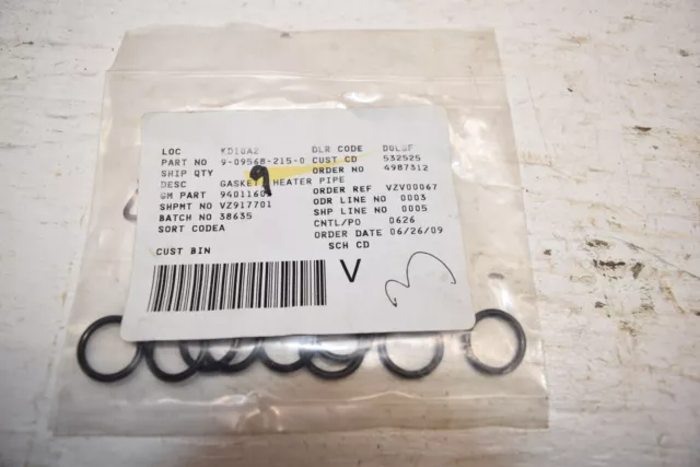 9x NOS GM OEM 2001-2007 DURAMAX HEATER HOSE PIPE ORING AT Thermostat - B21-37