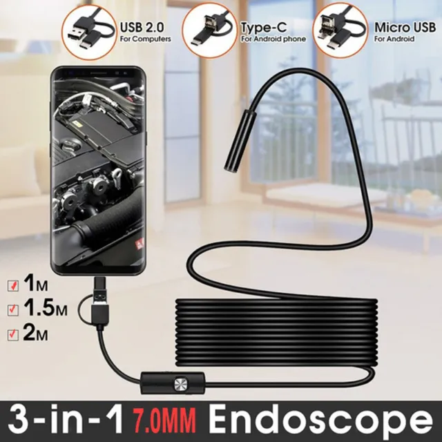 endoscope étanche flexible d'inspection de caméra d'endoscope de 7