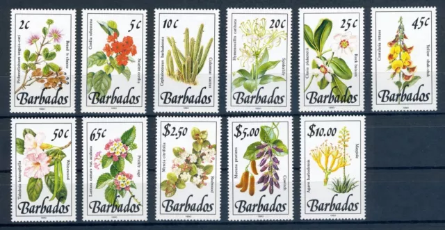 Barbados 727-742 II postfrisch Pflanzen #GU574