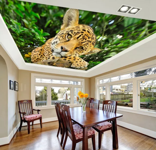 3D Leopard Woods 1249 WallPaper Murals Wall Print Decal Wall Deco AJ WALLPAPER