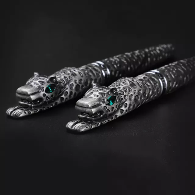 Luxury Jinhao Panther Metal Fountain Pen EF/F/M/Bent Nib Writing Office Ink Pen