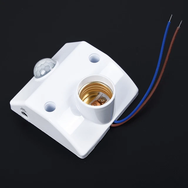 Base lumineuse de capteur de mouvement corporel pratique E27 pour faible consomm