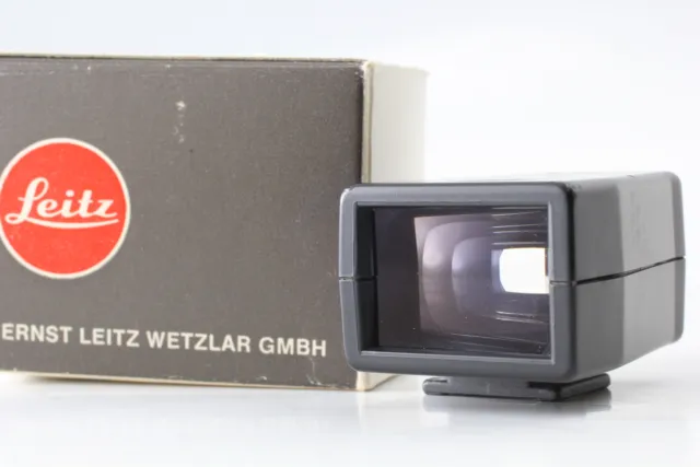 [Near MINT in Box] Leica Leitz 28mm Bright Line View Finder Black From JAPAN