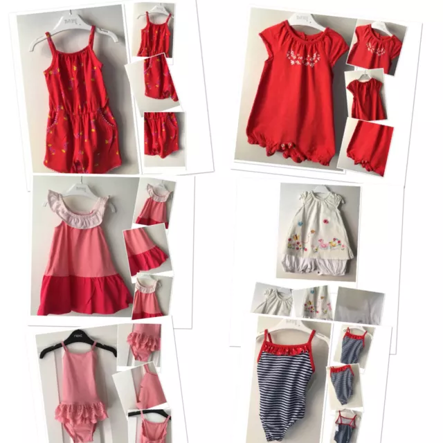 bambine multi inserzione abiti estivi costumi da bagno 6-9 MESI NEXT M&S 3