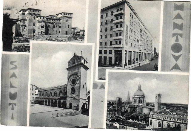 MANTOVA - 4 vedutine  - Viaggiata '54