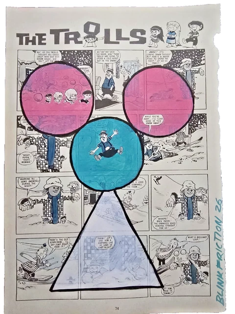 Blink Friction Sarnia de la Maré Original Sigil Artwork Series Blue Pink White