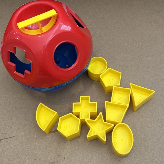 VINTAGE TUPPERWARE SHAPE-O-BALL Toy Shape Sorter - COMPLETE! 10 Shapes EUC  $18.30 - PicClick
