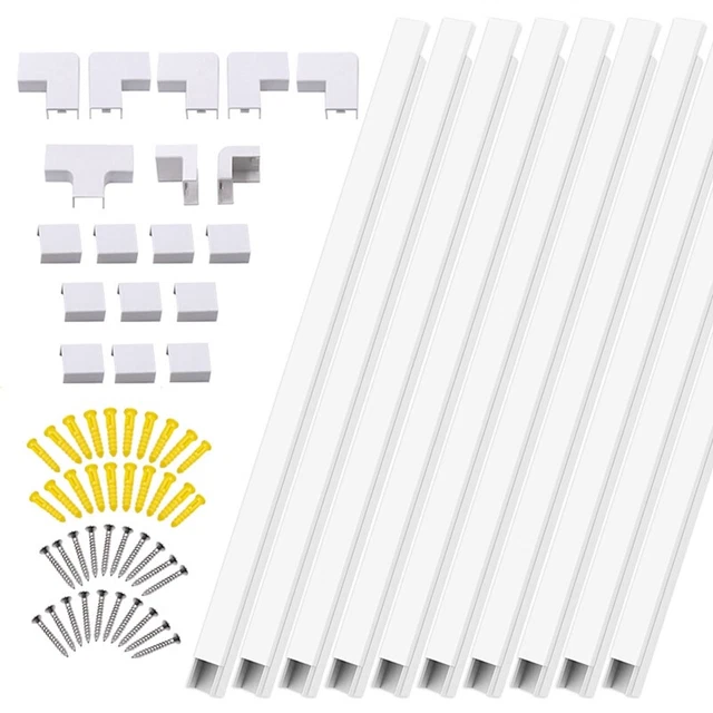 10 pz copertura cavo condotto in PVC pista gestione cavi parete cache elettrica V2P5