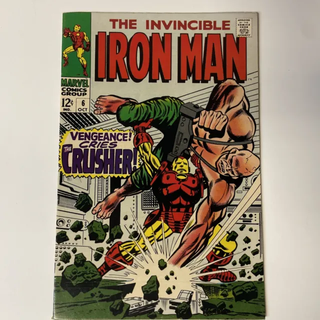 Invincible Iron Man #6 (1968) - Grade 8.5-Vf+ Silver Age. Look At Photos