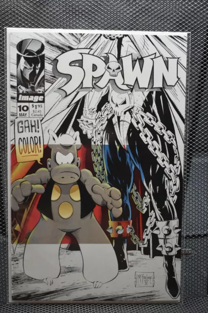 Spawn #10 Image Comics 1993 Todd McFarlane Cerebus Appearance Dave Sim 9.4