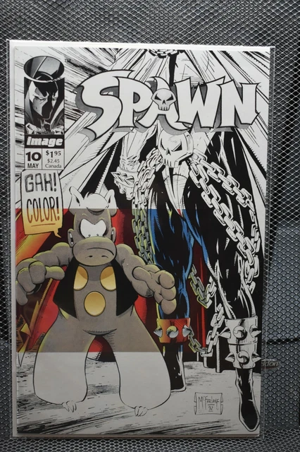 Spawn #10 Image Comics 1993 Todd McFarlane Cerebus Appearance Dave Sim 9.4