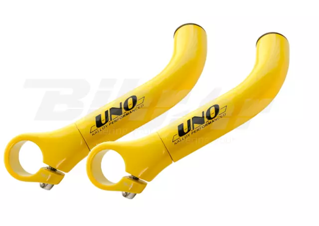 Kalloy Uno Appendice Estensione Manubrio Alluminio Fisso Giallo Bici Bike Mtb