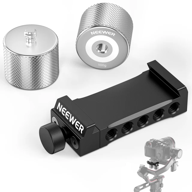 NEEWER Gimbal Counterweights and Clamp Kit for DJI Ronin RS3 Pro/RS3/RS2/RSC2