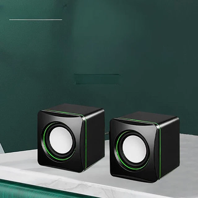 COMPACT USB POWERED stereo speaker set for desktop, laptop, or