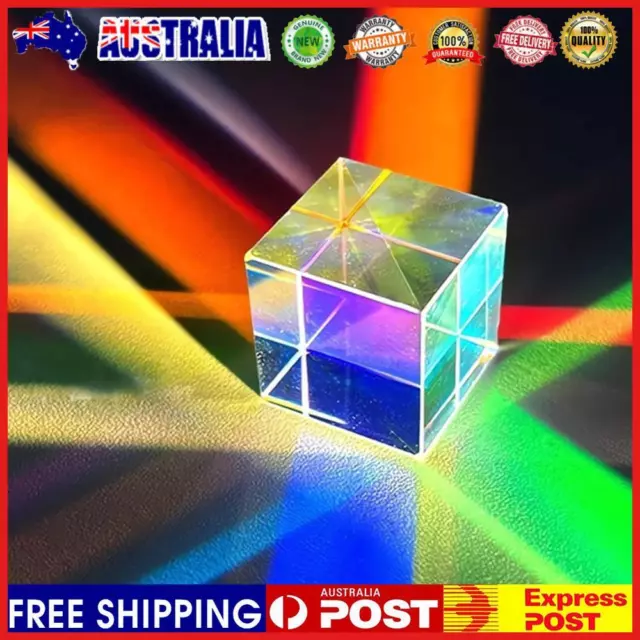 RGB Dispersion Prism Home Decor Optical Glass Prism for Teaching Light Spectrum
