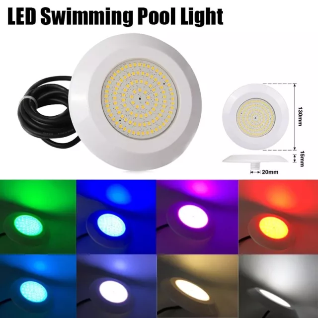 Swimming Pool Light 12V LED RGB Underwater Submersible Light Waterproof Spa Lamp