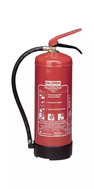 GLORIA Dauerdruck-Pulverfeuerlöscher PD 6 G A 6 kg Brandklasse A 34 A 233 B C...