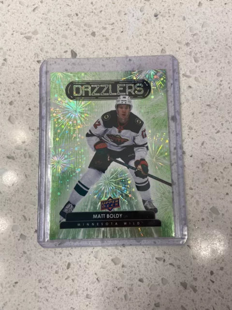 2022-2023 Upper Deck Series 1 Matt Boldy Green Dazzlers Rookie Card RC #DZ-28 MN