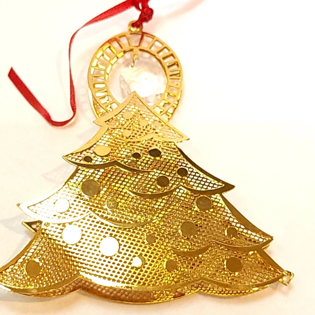 Danbury Mint Gold & Crystal Christmas Ornament Collection - Christmas Tree