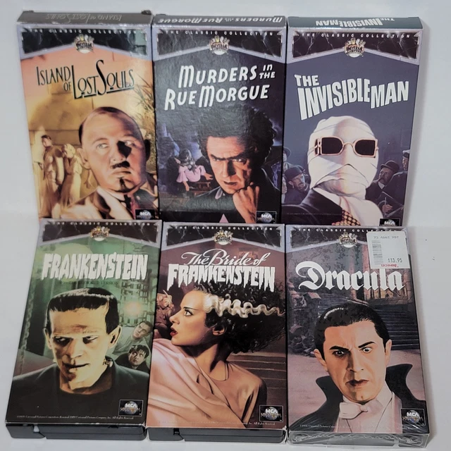 UNIVERSAL MONSTERS VHS Frankenstein Mummy's Tomb Wolfman Classic Collection  MCA EUR 23,96 - PicClick ES