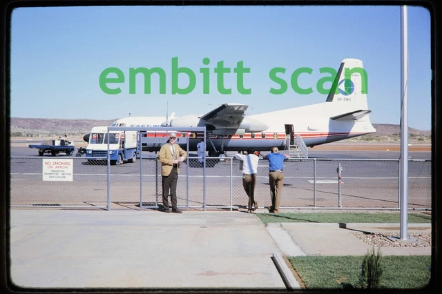 Original Slide, East-West Airlines Fokker F27-100 Friendship (VH-EWJ), in 1969