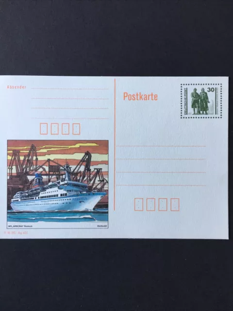 Postkarte Schiffspost MS Arkona ; Postfrisch 1990/91