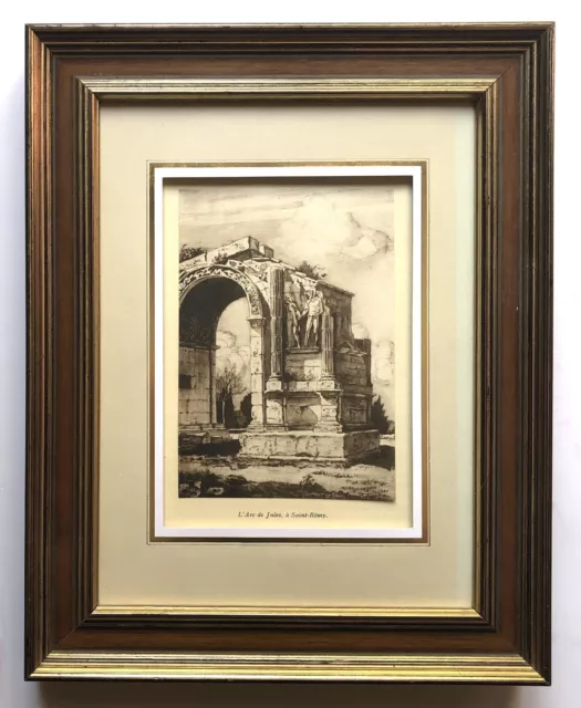 GRAVURE PROVENCE. L'ARC DE JULES, SAINT-REMY. M. de Lambert