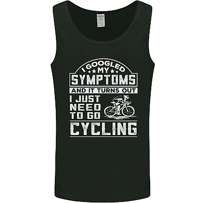 Cycling I Googled My Symptoms Cyclist Funny Mens Vest Tank Top