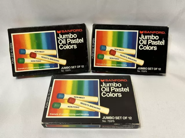 Aceite colores pastel suministros de arte mezcla de colores tablero de arañazos 3 paquetes Sanford