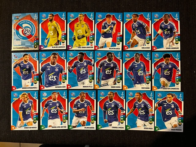 LOT 18 VIGNETTES PANINI FOOT 1989 EQUIPE CANNES