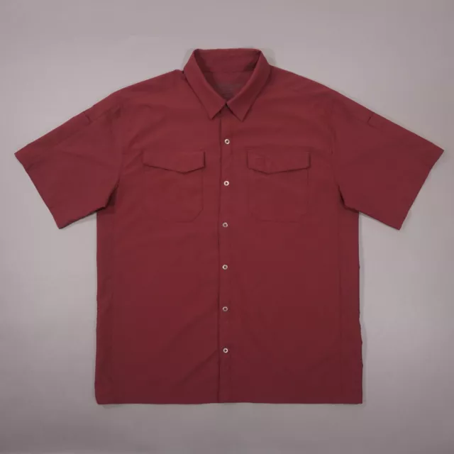 5.11 Tactical Freedom Flex Short Sleeve Snap Shirt Mens Medium Mahogany 71340