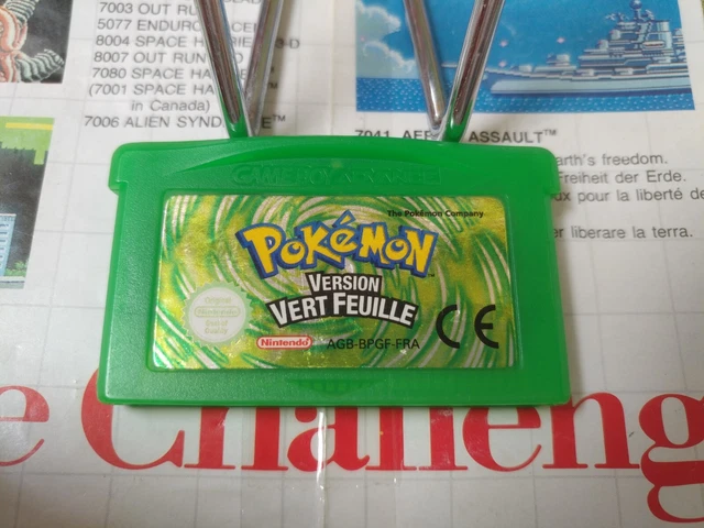 Pokémon Vert Feuille Sur Game Boy Advance – Version Française, Complet Boîte, Super état