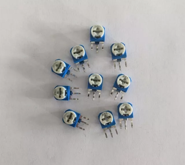 Qty 10 of 1k 1000 Ohms Side Adjust Trimpot - Mr Circuit