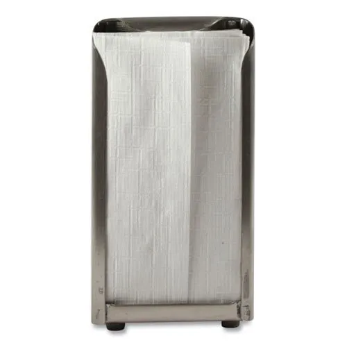 San Jamar Tabletop Napkin Dispenser, Tall Fold, Capacity: 150, Chrome (SJMH900X)