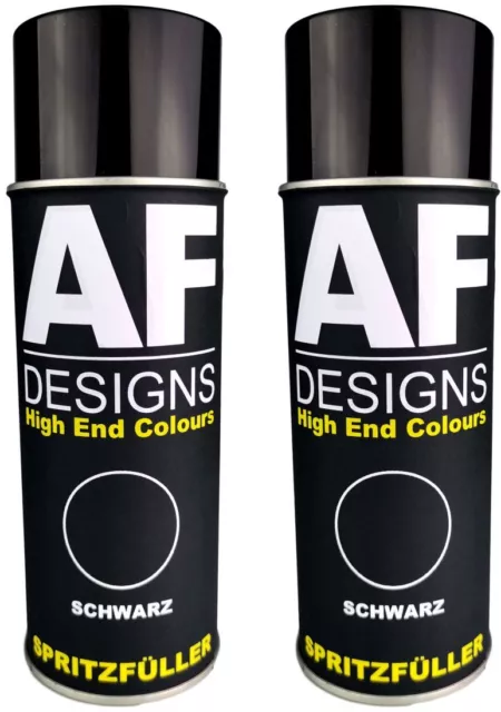 2x Spritzfüller schwarz Spritzspachtel Spraydose Dickschicht Füller Grundierung