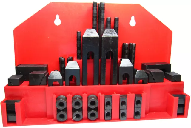 58Pc Clamping Kit Metric Imperial T Slots Clamps Step Blocks Studs Rdgtools