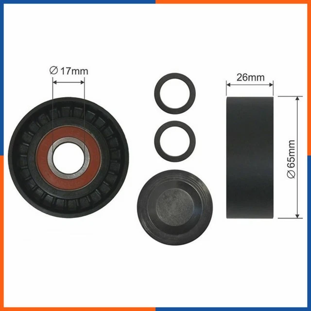 Galet tendeur de courroie d'accessoire pour AUDI | 059903341G, FI18390, 87812