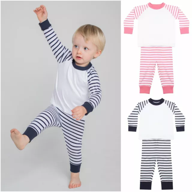 Childrens Baby Toddler Pyjama Set Pyjamas PJs Boys Girls Long Sleeve Trouser Set