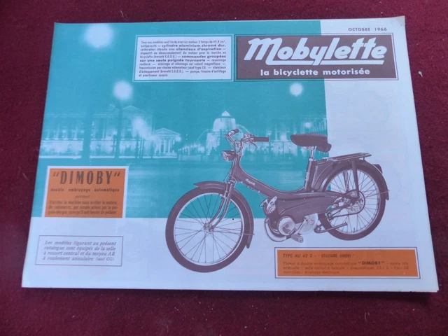 PROSPECTUS CATALOGUE MOTO : MOTOCONFORT mobylette de 1966 / dimoby ...