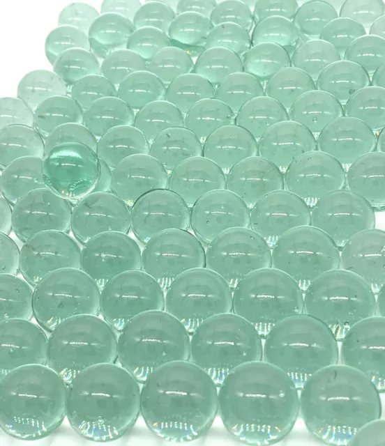 16mm Glacial Ice Clear Glass Player Marbles 5/8" Pk 250 Transparent Blue/Green 2