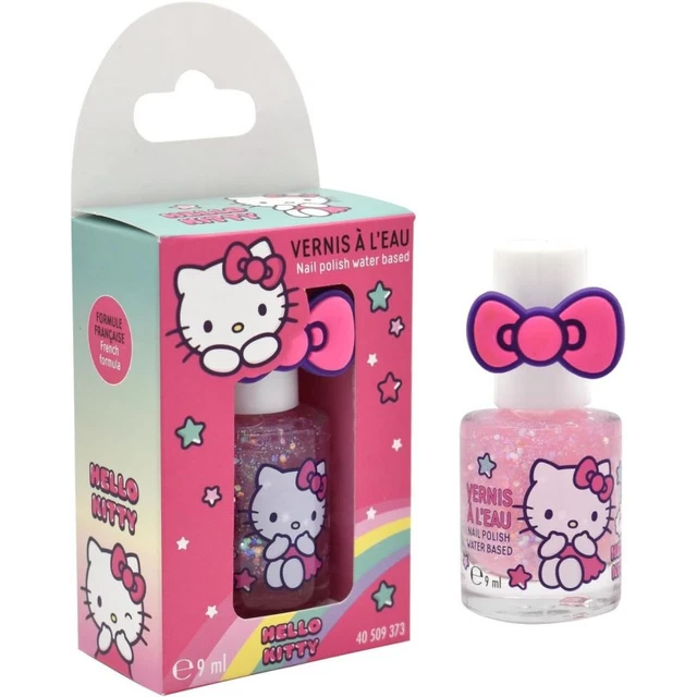 Vernis à Ongles Hello Kitty Shine - Bleu Piscine - Tenue Et Couvrance Excellentes - Neuf - Fabriqué En France