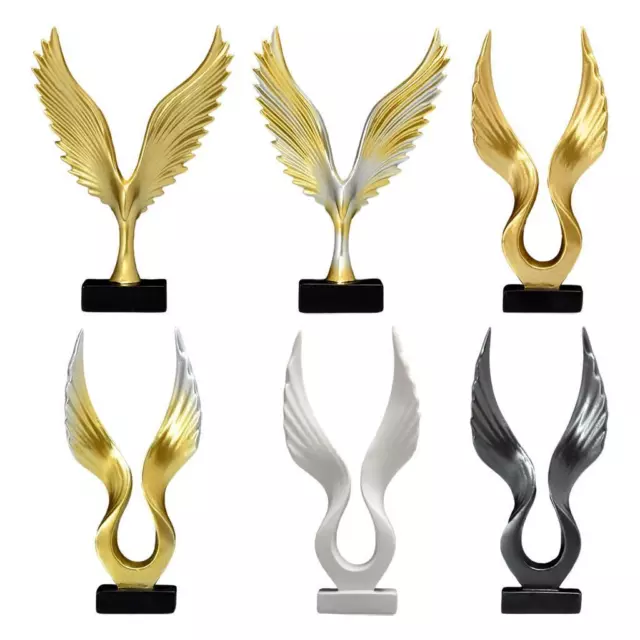 Eagle/Angel Wings Statue Sculpture Figurine Resin Craft Ornament for Table.